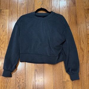 Lululemon Ribbed Softstreme Perfectly Oversized Cropped Crew
Black